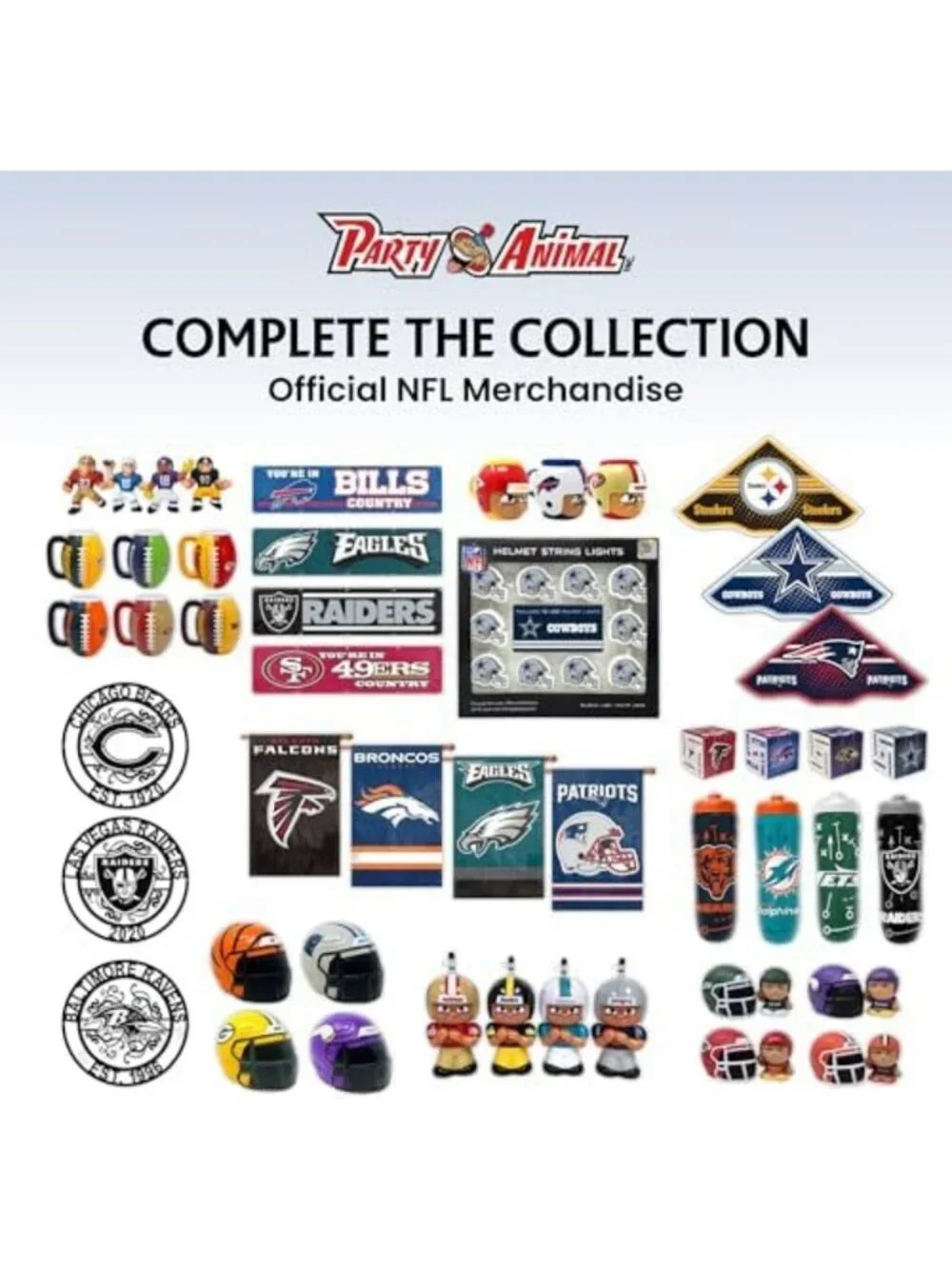 Fun NFL Football Action Figures Gift Set - Perfect for Party Animal Fans!